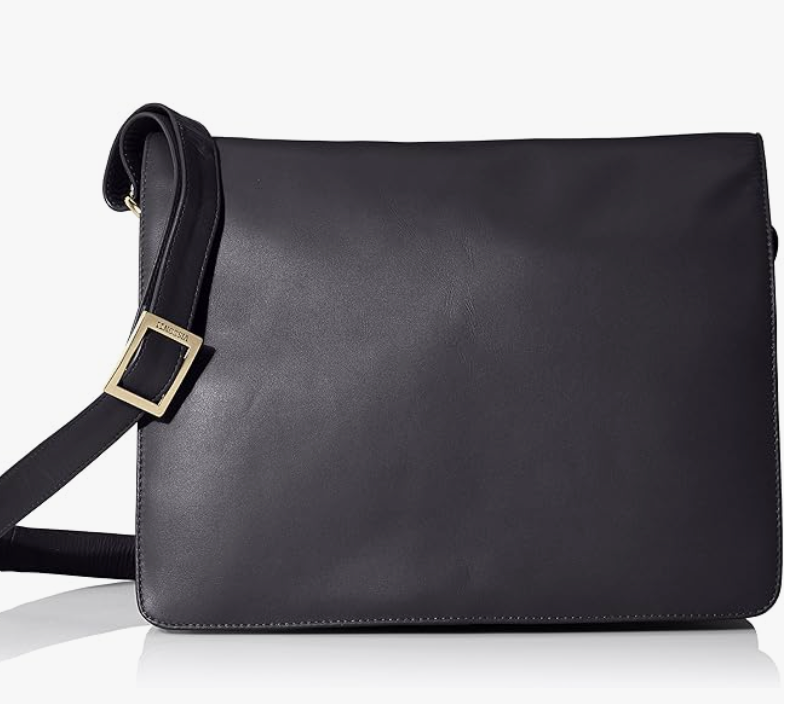 Visconti Leather Bag TESS NAVY - Shoulder Bag