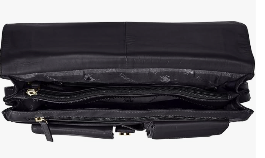 Visconti Leather Bag TESS NAVY - Shoulder Bag