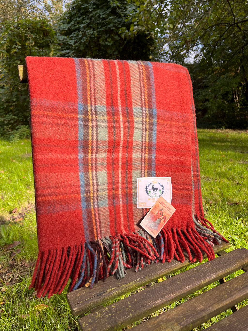 Wool Tartan Plaid -Antique Royal Stewart