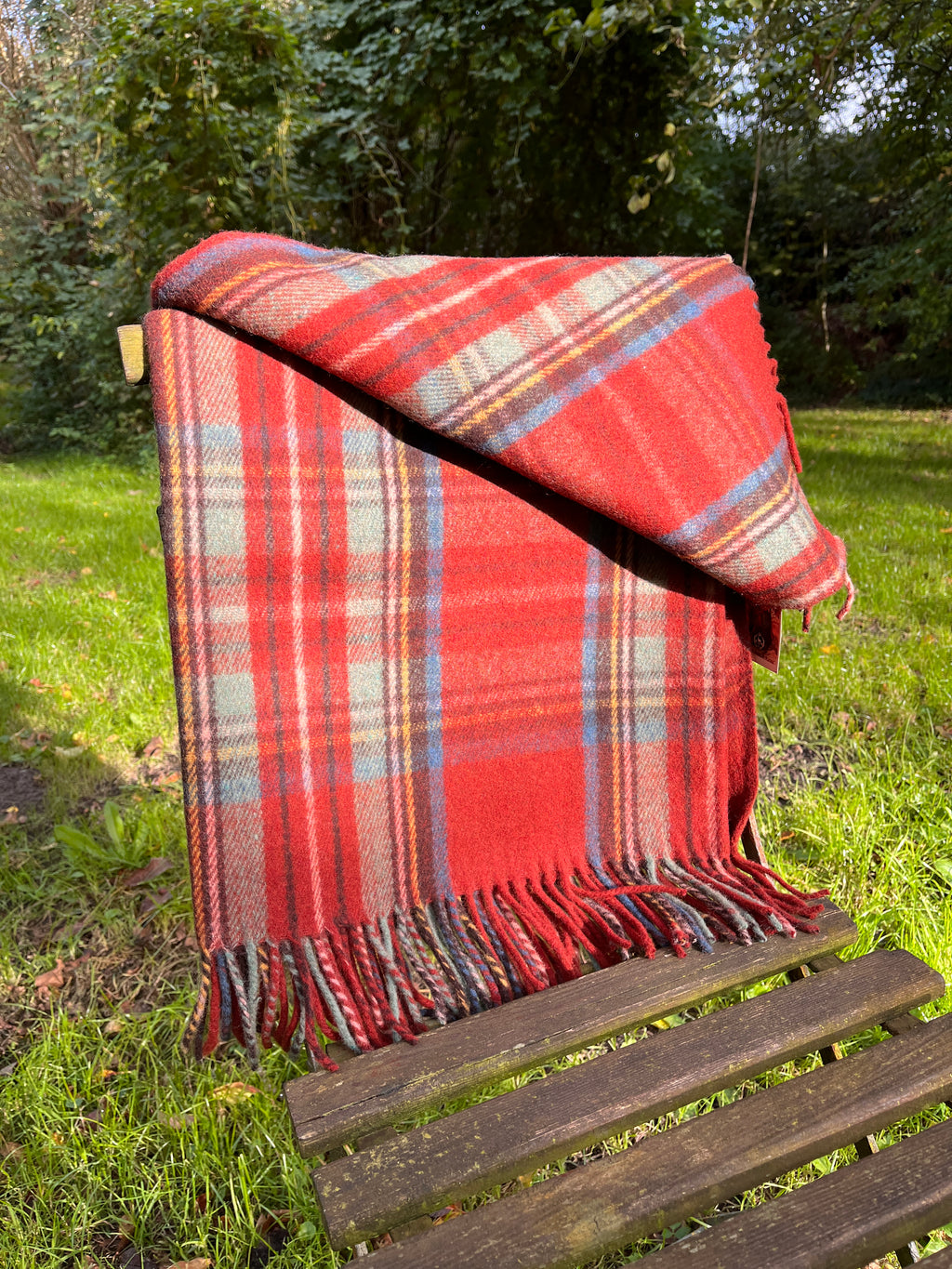 Wool Tartan Plaid -Antique Royal Stewart