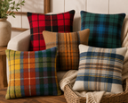 Wool Tartan Pillows - 100% Recycled Wool