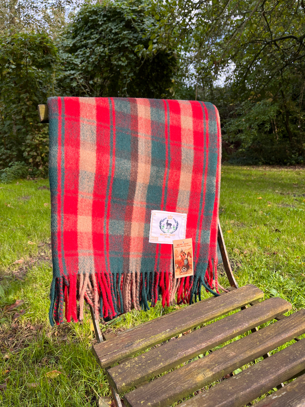 Wool Tartan Plaid - Dark Maple