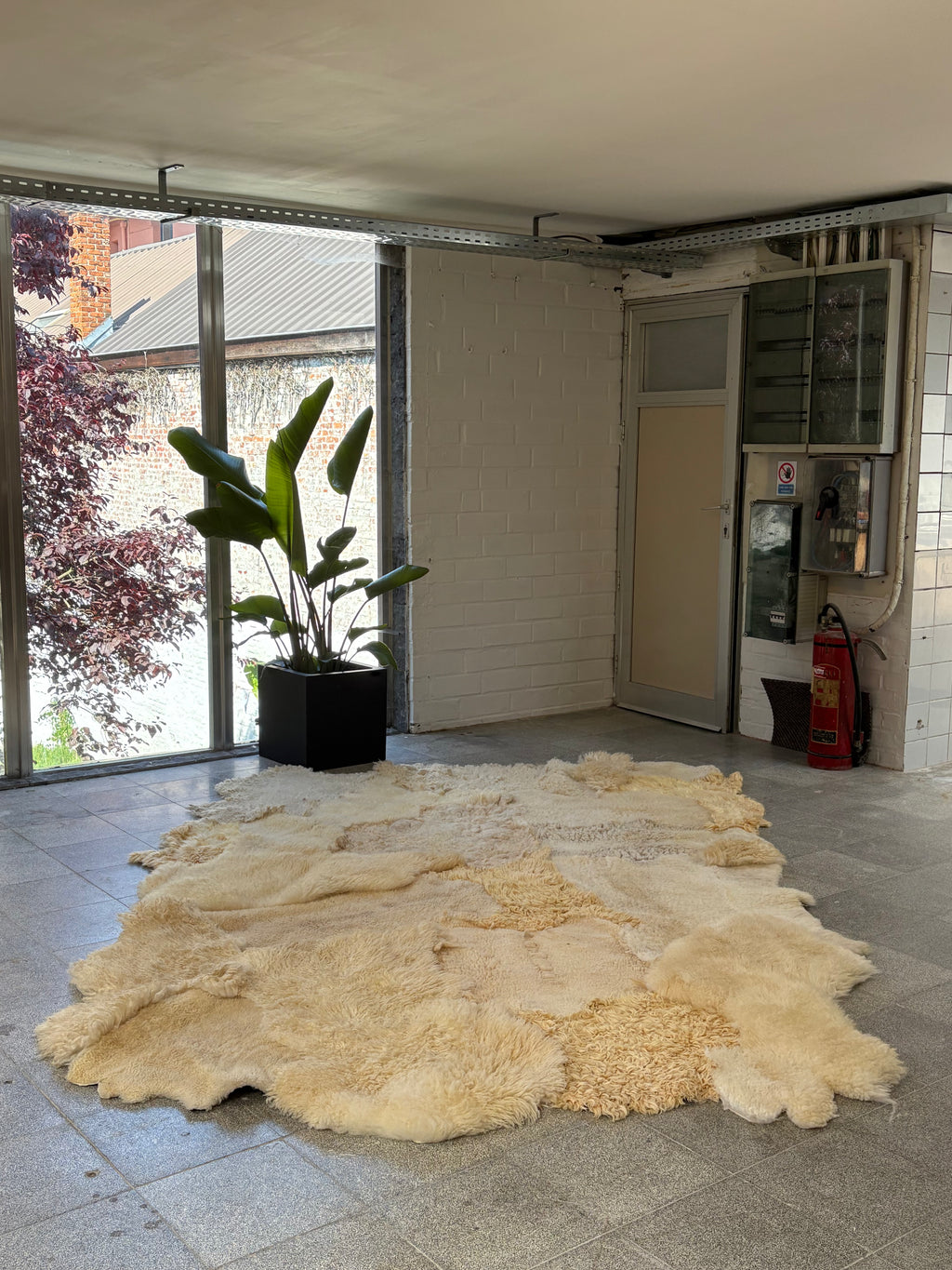 Handmade Natural Sheepskin Rug - White