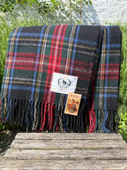 Wool Tartan Plaid - Stewart Black