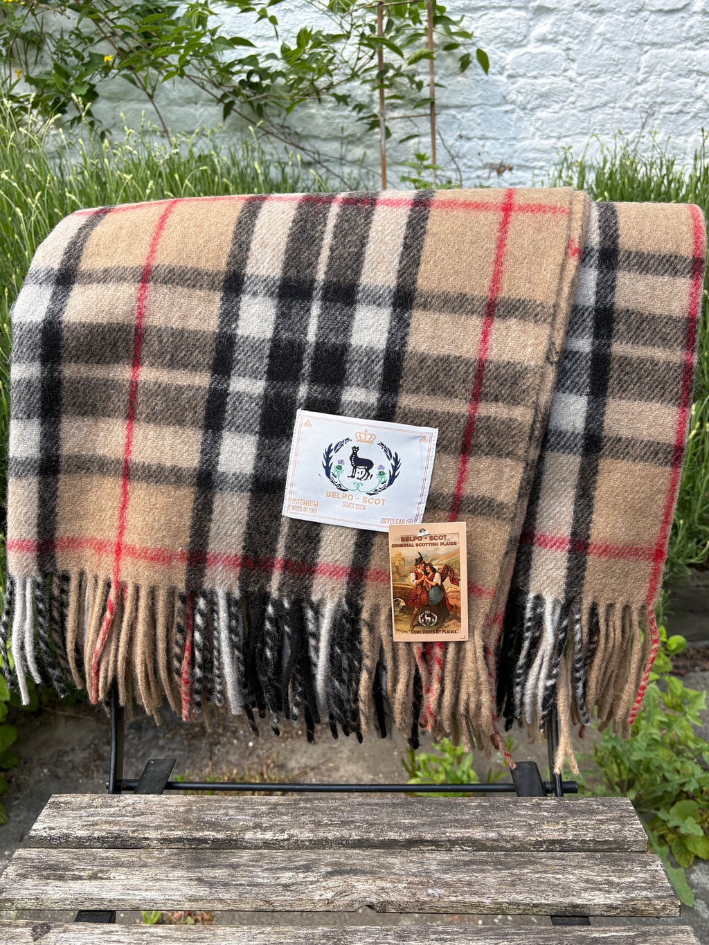 Wool Tartan Plaid - Thomson Camel