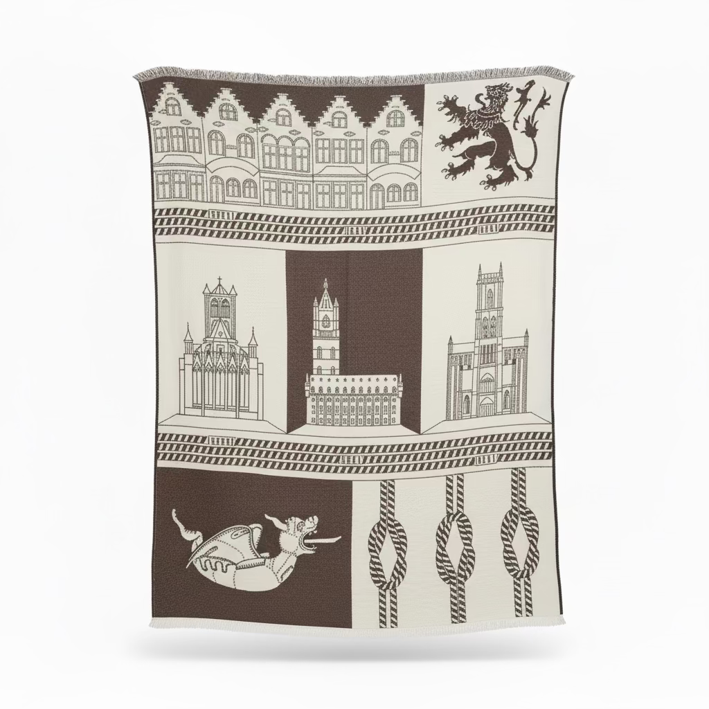 Ghent Cotton Throw - Tribute to our city