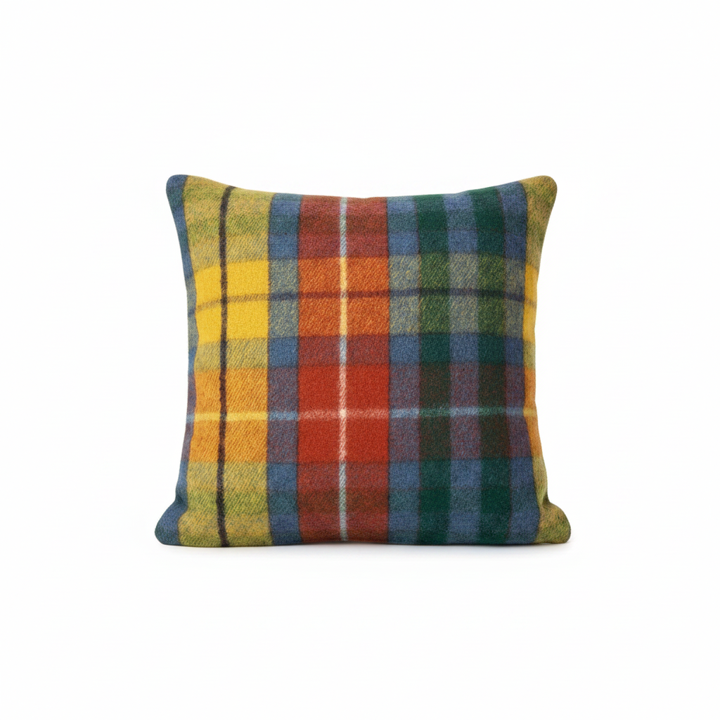 Wool Tartan Pillows - 100% Recycled Wool