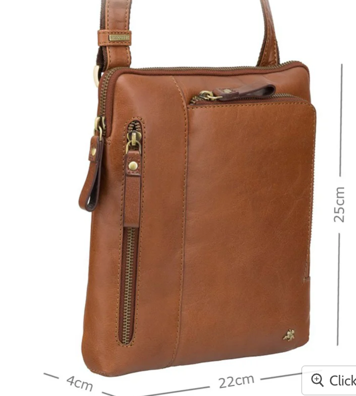 Visconti Leather Bag Roy Tan - Shoulder Bag