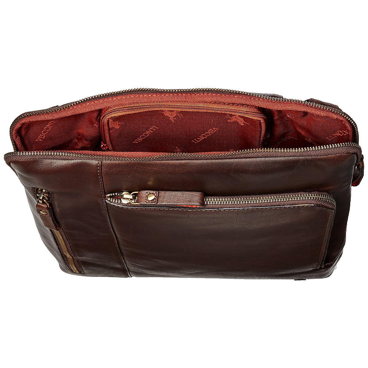 Visconti Leather Bag CODY Brown - Shoulder Bag
