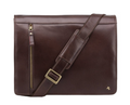 Visconti Leather Bag CARTER Brown - Shoulder bag