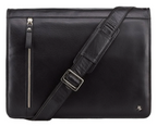 Visconti Leather Bag CARTER Black - Shoulder Bag