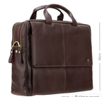 Visconti Leather Bag Anderson Brown - Shoulder Bag