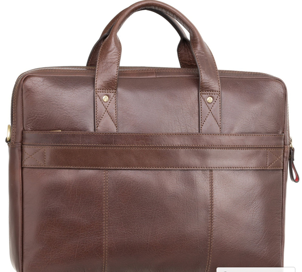 Visconti Leather Bag Anderson Brown - Shoulder Bag