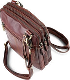 Visconti Leather Bag S-4 TAN - Shoulderbag