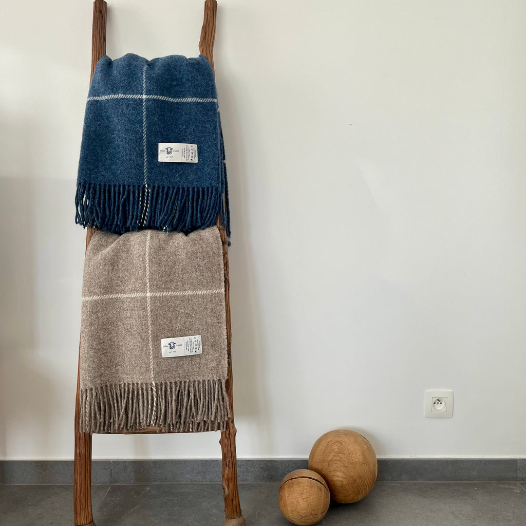 Wool Plaid Square - 100% New Wool