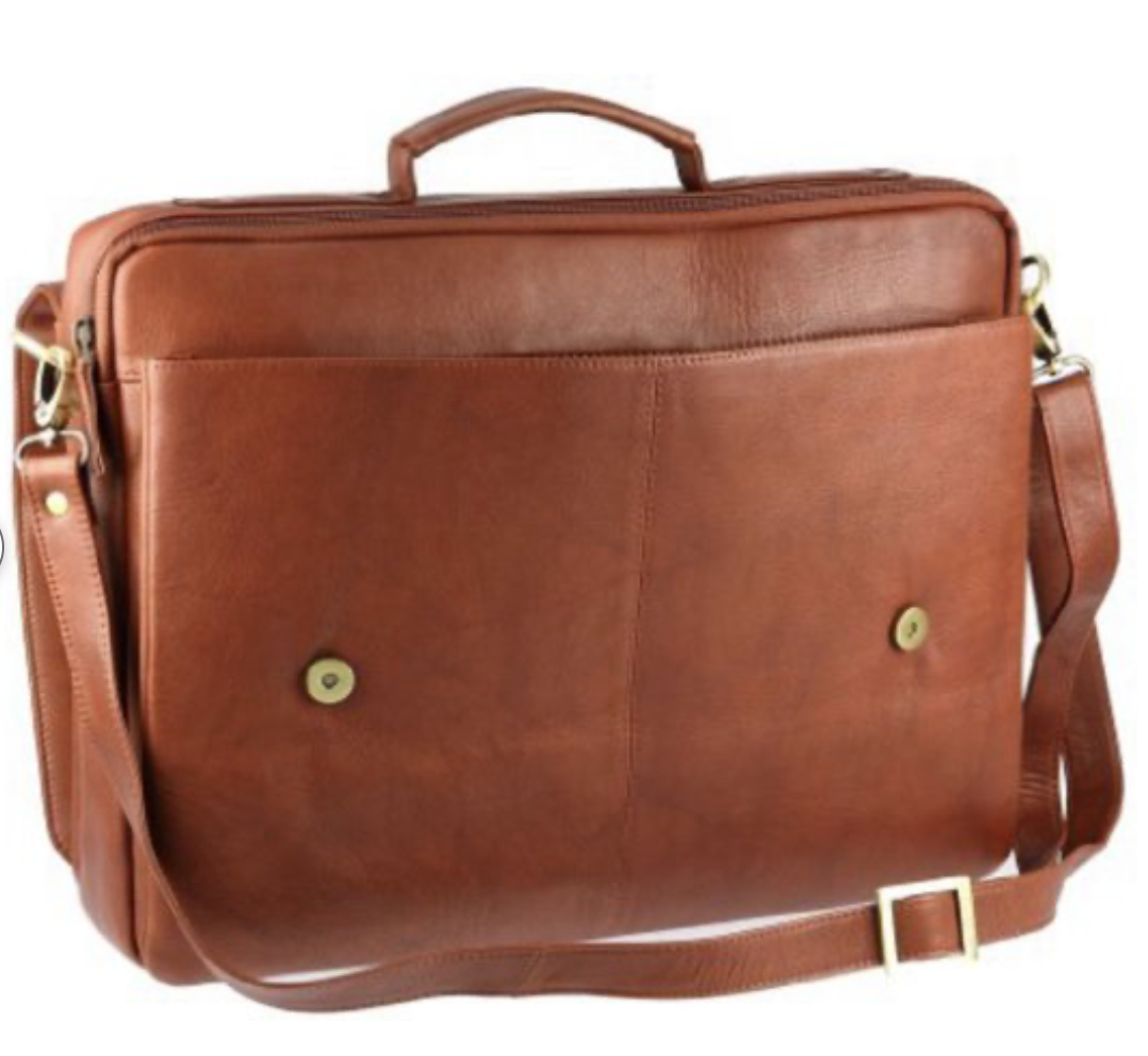 Visconti Leather Bag ALFIE Brown - Shoulder bag (Medium size)