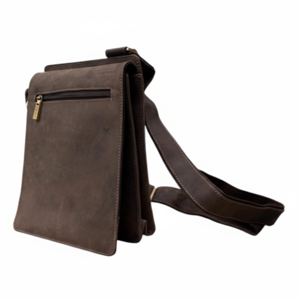 Visconti Leather Bag 18570 BRN (Small size)