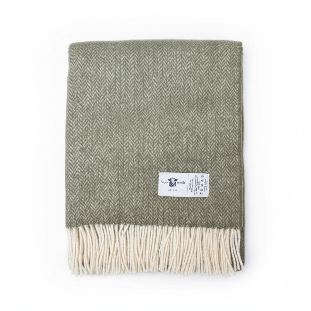 Wool Herringbone Plaids - 100% Virgin wool