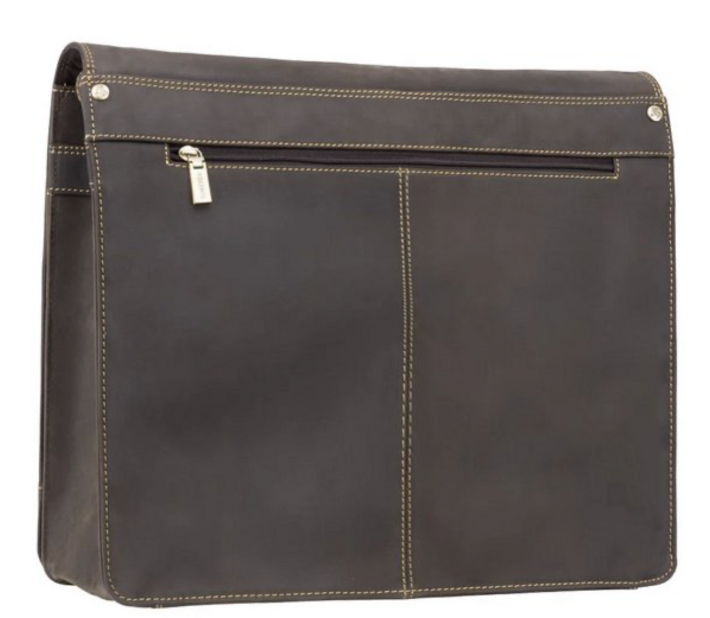 Visconti Leather Bag HARVARD Brown - Shoulder Bag (Large size)