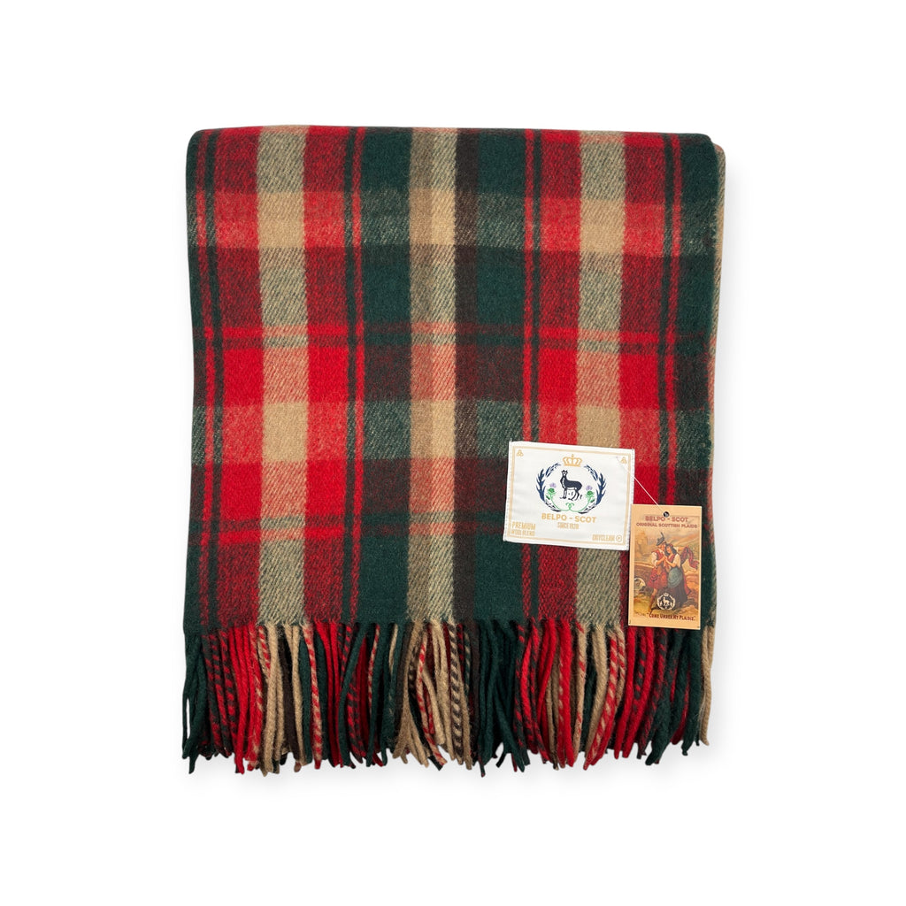 Wool Tartan Plaid - Dark Maple