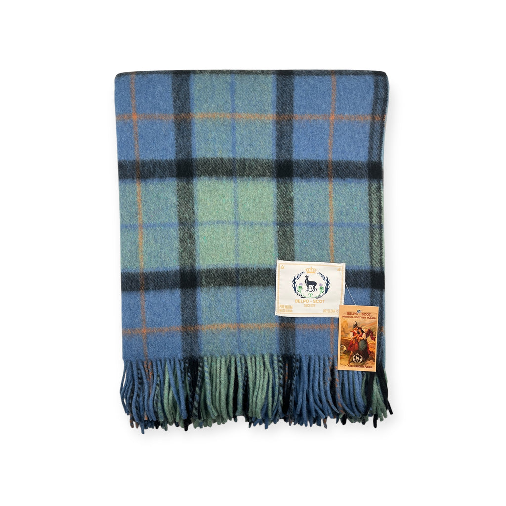 Wool Tartan Plaid - Flower Of Scotland Vintage