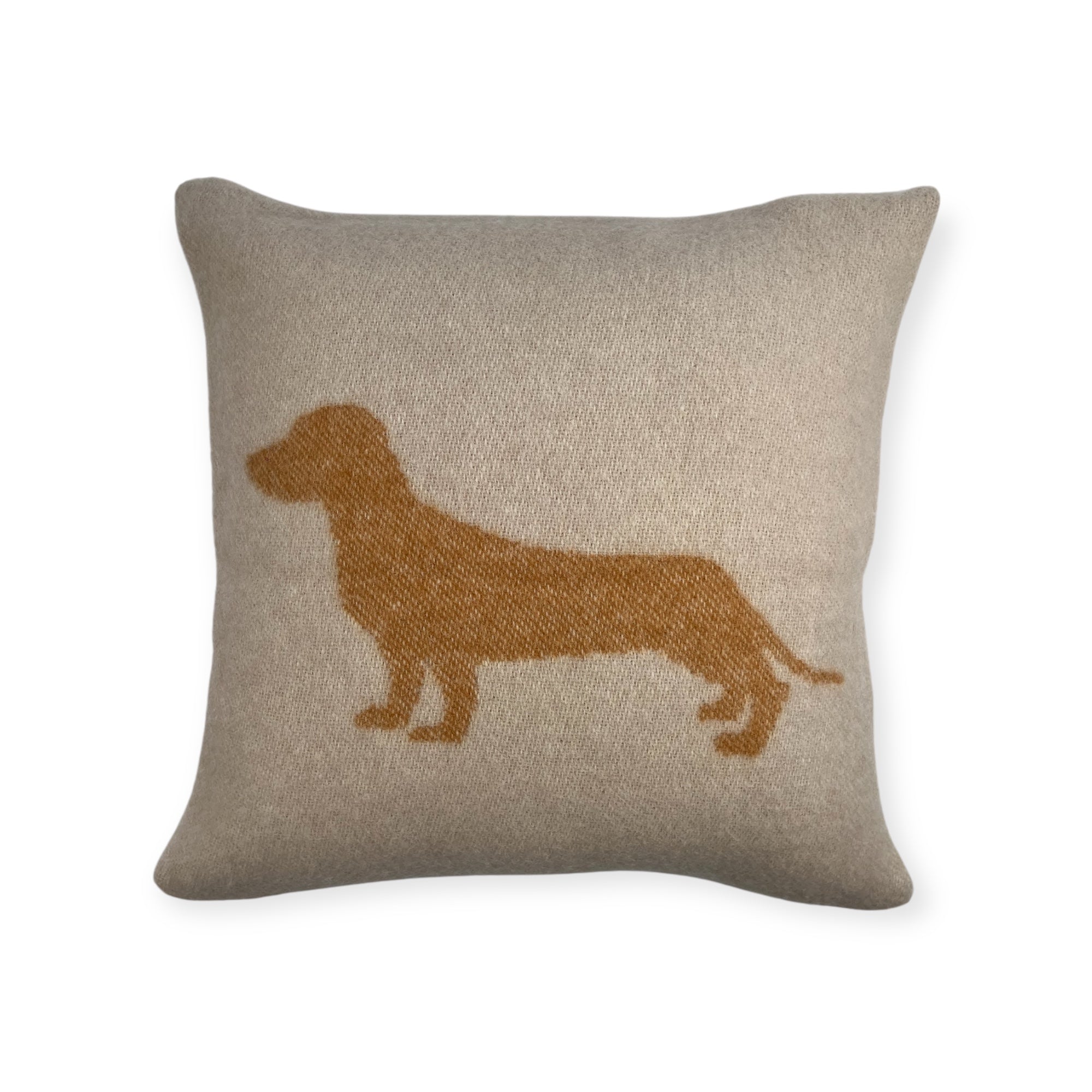Teckel / Dachshund Pillow - 100% Virgin Wool
