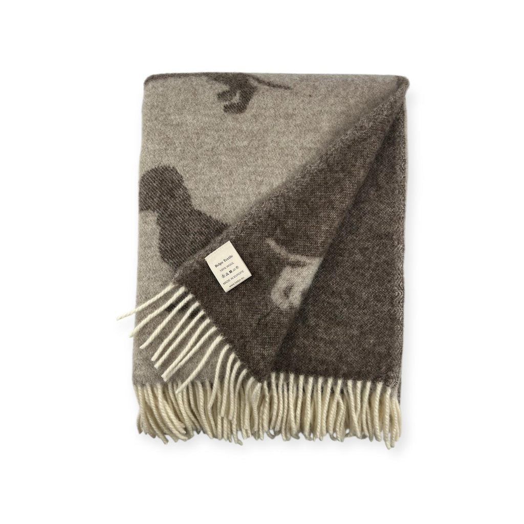 Teckel Plaid Brown - 100% Virgin Wool