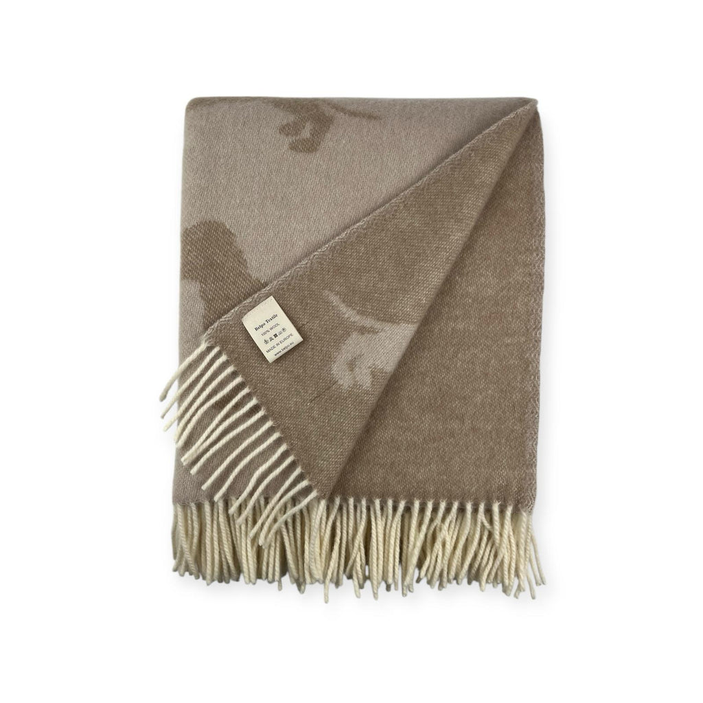 Teckel Plaid Sand/Coffee - 100% Virgin Wool