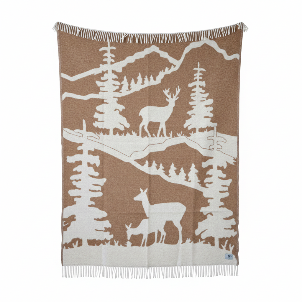 Belpo Forest Deer Plaids - 100 Virgin Wool