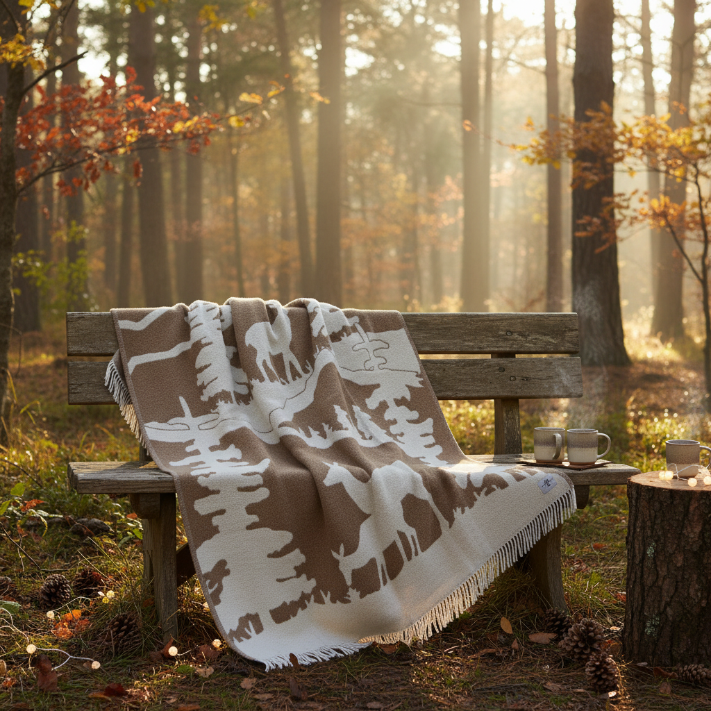 Belpo Forest Deer Plaids - 100 Virgin Wool