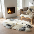 Handmade Natural Sheepskin Rug - Off White