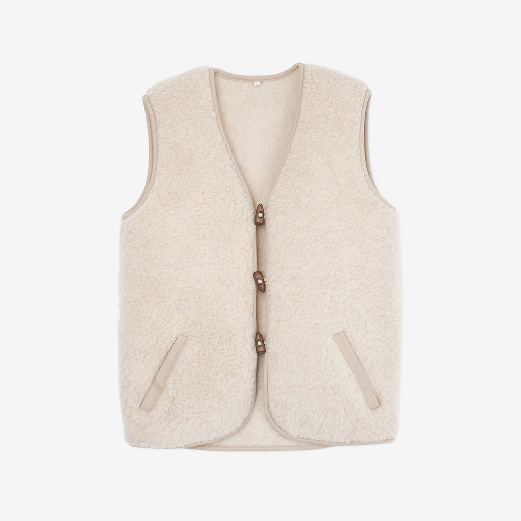Belpo Merino Wool Bodywarmer - Beige