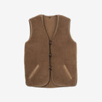 Belpo Merino/Camel Wool Bodywarmer - Brown