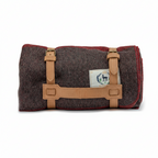 Wool SWISS ARMY Blanket + Leather Strap!